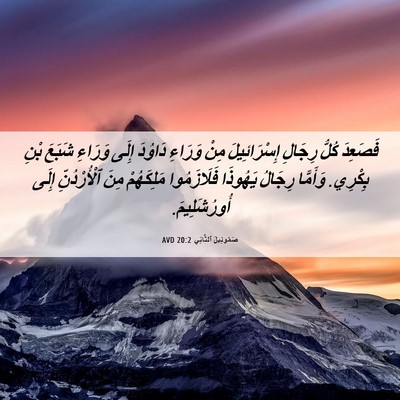 Picture 06 - صَمُوئِيلَ ٱلثَّانِي 20:2 AVD - فَصَعِدَ كُلُّ رِجَالِ - Bible Verse Picture