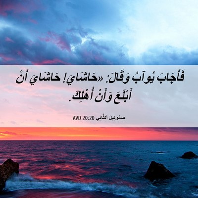 Picture 06 - صَمُوئِيلَ ٱلثَّانِي 20:20 AVD - فَأَجَابَ يُوآبُ وَقَالَ: - Bible Verse Picture