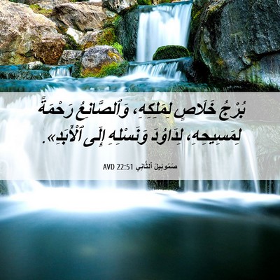 Picture 06 - صَمُوئِيلَ ٱلثَّانِي 22:51 AVD - بُرْجُ خَلَاصٍ - Bible Verse Picture
