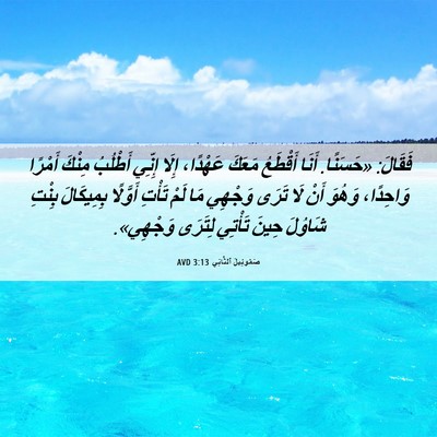 Picture 06 - صَمُوئِيلَ ٱلثَّانِي 3:13 AVD - فَقَالَ: «حَسَنًا. أَنَا - Bible Verse Picture