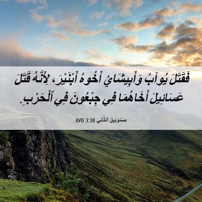 Picture 06 - صَمُوئِيلَ ٱلثَّانِي 3:30 AVD - فَقَتَلَ يُوآبُ - Bible Verse Picture
