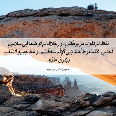 Picture 06 - صَمُوئِيلَ ٱلثَّانِي 3:34 AVD - يَدَاكَ لَمْ تَكُونَا - Bible Verse Picture