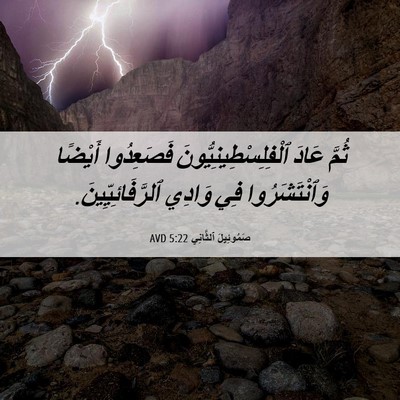 Picture 06 - صَمُوئِيلَ ٱلثَّانِي 5:22 AVD - ثُمَّ عَادَ - Bible Verse Picture
