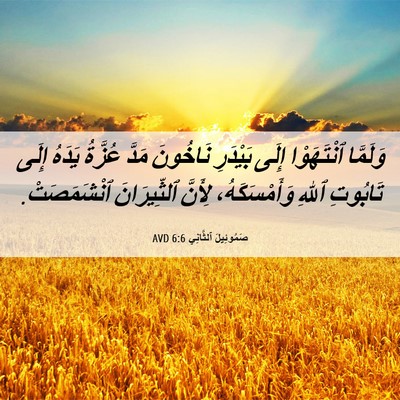 Picture 06 - صَمُوئِيلَ ٱلثَّانِي 6:6 AVD - وَلَمَّا ٱنْتَهَوْا إِلَى - Bible Verse Picture