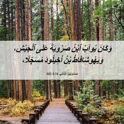 Picture 06 - صَمُوئِيلَ ٱلثَّانِي 8:16 AVD - وَكَانَ يُوآبُ ٱبْنُ - Bible Verse Picture
