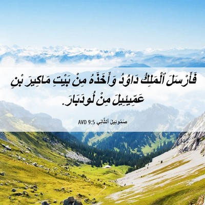 Picture 06 - صَمُوئِيلَ ٱلثَّانِي 9:5 AVD - فَأَرْسَلَ ٱلْمَلِكُ - Bible Verse Picture