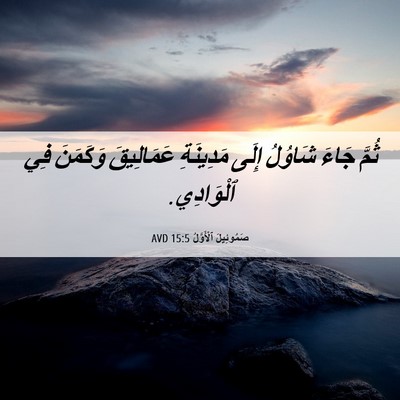 Picture 06 - صَمُوئِيلَ ٱلْأَوَّلُ 15:5 AVD - ثُمَّ جَاءَ شَاوُلُ إِلَى - Bible Verse Picture