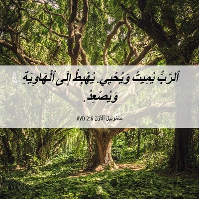 Picture 06 - صَمُوئِيلَ ٱلْأَوَّلُ 2:6 AVD - ٱلرَّبُّ يُمِيتُ - Bible Verse Picture