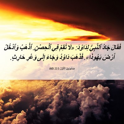 Picture 06 - صَمُوئِيلَ ٱلْأَوَّلُ 22:5 AVD - فَقَالَ جَادُ ٱلنَّبِيُّ - Bible Verse Picture