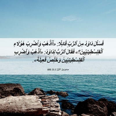 Picture 06 - صَمُوئِيلَ ٱلْأَوَّلُ 23:2 AVD - فَسَأَلَ دَاوُدُ مِنَ - Bible Verse Picture