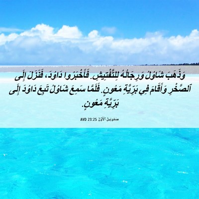 Picture 06 - صَمُوئِيلَ ٱلْأَوَّلُ 23:25 AVD - وَذَهَبَ شَاوُلُ - Bible Verse Picture