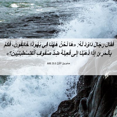 Picture 06 - صَمُوئِيلَ ٱلْأَوَّلُ 23:3 AVD - فَقَالَ رِجَالُ دَاوُدَ - Bible Verse Picture