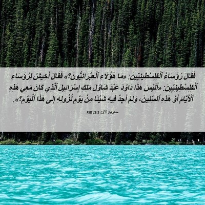 Picture 06 - صَمُوئِيلَ ٱلْأَوَّلُ 29:3 AVD - فَقَالَ رُؤَسَاءُ - Bible Verse Picture