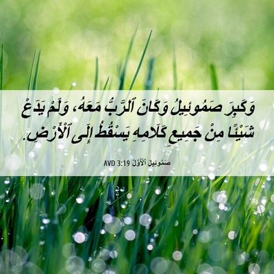 Picture 06 - صَمُوئِيلَ ٱلْأَوَّلُ 3:19 AVD - وَكَبِرَ صَمُوئِيلُ - Bible Verse Picture