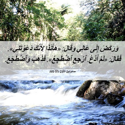Picture 06 - صَمُوئِيلَ ٱلْأَوَّلُ 3:5 AVD - وَرَكَضَ إِلَى عَالِي - Bible Verse Picture