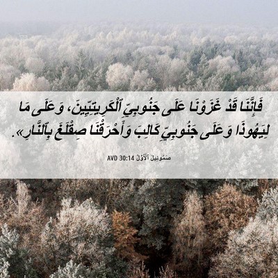 Picture 06 - صَمُوئِيلَ ٱلْأَوَّلُ 30:14 AVD - فَإِنَّنَا قَدْ غَزَوْنَا - Bible Verse Picture