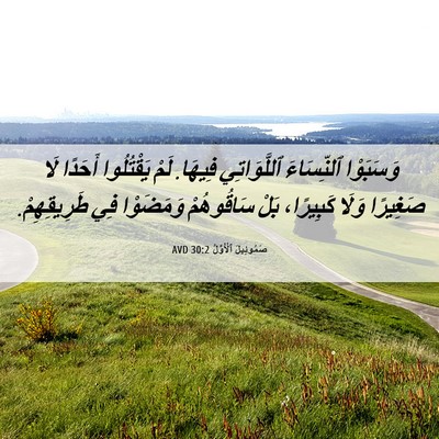 Picture 06 - صَمُوئِيلَ ٱلْأَوَّلُ 30:2 AVD - وَسَبَوْا ٱلنِّسَاءَ - Bible Verse Picture