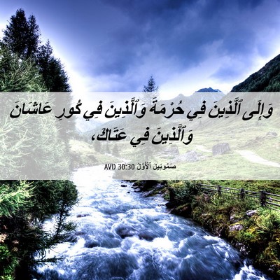 Picture 06 - صَمُوئِيلَ ٱلْأَوَّلُ 30:30 AVD - وَإِلَى ٱلَّذِينَ فِي - Bible Verse Picture