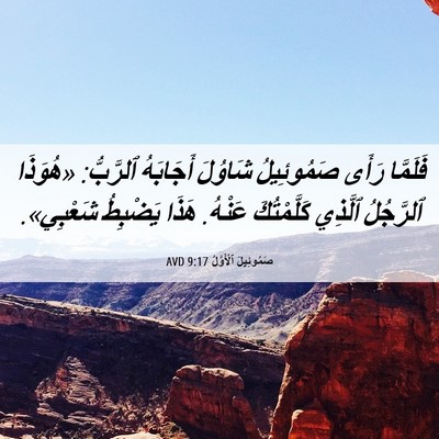 Picture 06 - صَمُوئِيلَ ٱلْأَوَّلُ 9:17 AVD - فَلَمَّا رَأَى صَمُوئِيلُ - Bible Verse Picture