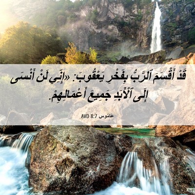 Picture 06 - عَامُوس 8:7 AVD - قَدْ أَقْسَمَ ٱلرَّبُّ - Bible Verse Picture