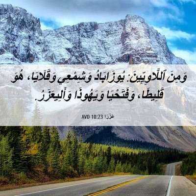 Picture 06 - عَزْرَا 10:23 AVD - وَمِنَ ٱللَّاوِيِّينَ: - Bible Verse Picture
