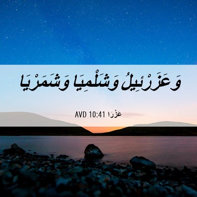 Picture 06 - عَزْرَا 10:41 AVD - وَعَزَرْئِيلُ وَشَلْمِيَا - Bible Verse Picture