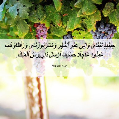 Picture 06 - عَزْرَا 6:13 AVD - حِينَئِذٍ تَتْنَايُ - Bible Verse Picture
