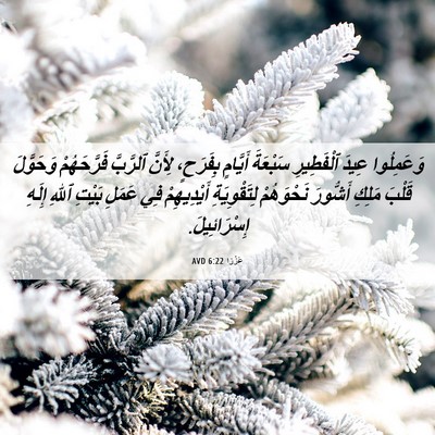 Picture 06 - عَزْرَا 6:22 AVD - وَعَمِلُوا عِيدَ - Bible Verse Picture