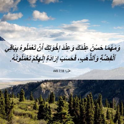 Picture 06 - عَزْرَا 7:18 AVD - وَمَهْمَا حَسُنَ عِنْدَكَ - Bible Verse Picture