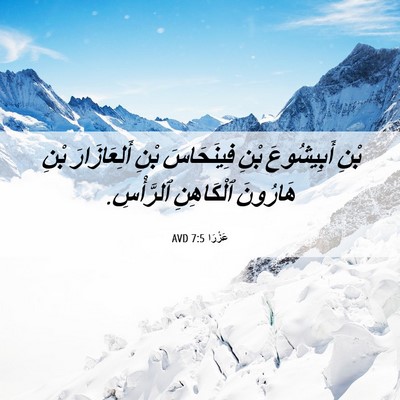Picture 06 - عَزْرَا 7:5 AVD - بْنِ أَبِيشُوعَ بْنِ - Bible Verse Picture