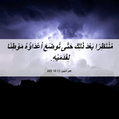 Picture 06 - عِبرانِيّين 10:13 AVD - مُنْتَظِرًا بَعْدَ ذَلِكَ - Bible Verse Picture