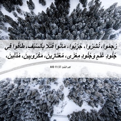 Picture 06 - عِبرانِيّين 11:37 AVD - رُجِمُوا، نُشِرُوا، - Bible Verse Picture
