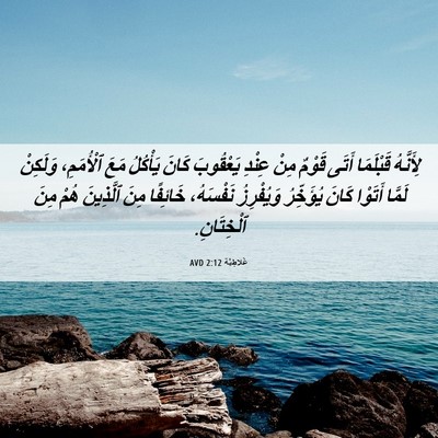 Picture 06 - غَلاطِيَّة 2:12 AVD - لِأَنَّهُ قَبْلَمَا أَتَى - Bible Verse Picture