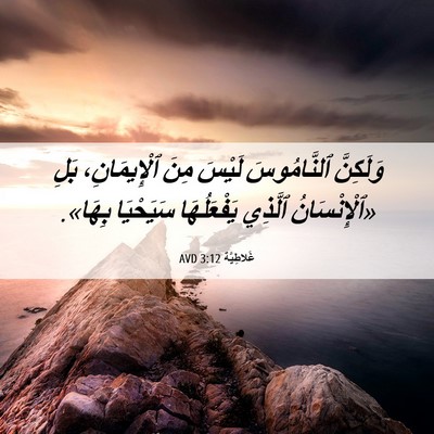 Picture 06 - غَلاطِيَّة 3:12 AVD - وَلَكِنَّ ٱلنَّامُوسَ - Bible Verse Picture