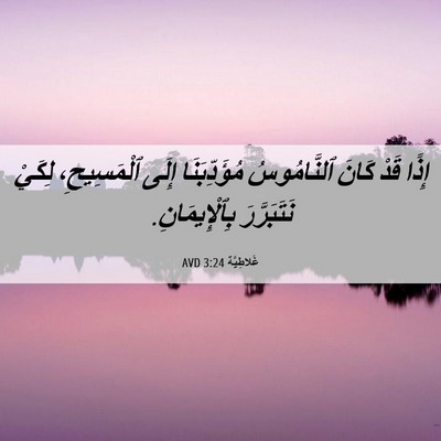 Picture 06 - غَلاطِيَّة 3:24 AVD - إِذًا قَدْ كَانَ - Bible Verse Picture