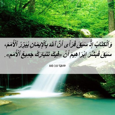 Picture 06 - غَلاطِيَّة 3:8 AVD - وَٱلْكِتَابُ إِذْ سَبَقَ - Bible Verse Picture