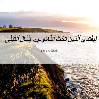 Picture 06 - غَلاطِيَّة 4:5 AVD - لِيَفْتَدِيَ ٱلَّذِينَ - Bible Verse Picture