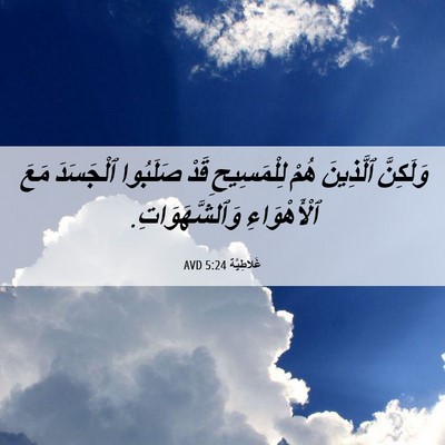 Picture 06 - غَلاطِيَّة 5:24 AVD - وَلَكِنَّ ٱلَّذِينَ هُمْ - Bible Verse Picture