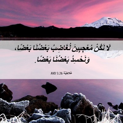 Picture 06 - غَلاطِيَّة 5:26 AVD - لَا نَكُنْ مُعْجِبِينَ - Bible Verse Picture
