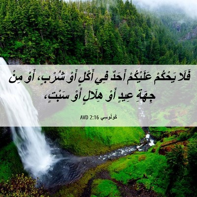 Picture 06 - كُولُوسِي 2:16 AVD - فَلَا يَحْكُمْ عَلَيْكُمْ - Bible Verse Picture