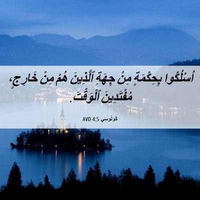 Picture 06 - كُولُوسِي 4:5 AVD - اُسْلُكُوا بِحِكْمَةٍ - Bible Verse Picture