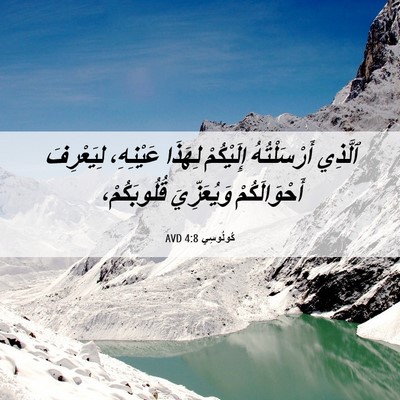 Picture 06 - كُولُوسِي 4:8 AVD - ٱلَّذِي أَرْسَلْتُهُ - Bible Verse Picture