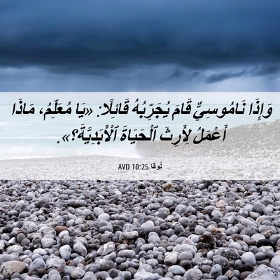 Picture 06 - لُوقا 10:25 AVD - وَإِذَا نَامُوسِيٌّ قَامَ - Bible Verse Picture