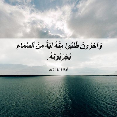 Picture 06 - لُوقا 11:16 AVD - وَآخَرُونَ طَلَبُوا - Bible Verse Picture