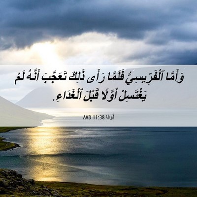 Picture 06 - لُوقا 11:38 AVD - وَأَمَّا ٱلْفَرِّيسِيُّ - Bible Verse Picture