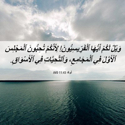 Picture 06 - لُوقا 11:43 AVD - وَيْلٌ لَكُمْ أَيُّهَا - Bible Verse Picture
