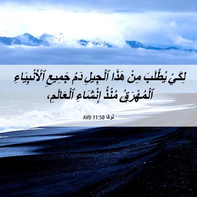 Picture 06 - لُوقا 11:50 AVD - لِكَيْ يُطْلَبَ مِنْ هَذَا - Bible Verse Picture