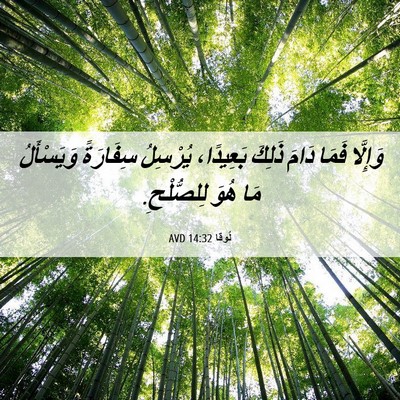 Picture 06 - لُوقا 14:32 AVD - وَإِلَّا فَمَا دَامَ - Bible Verse Picture