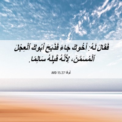 Picture 06 - لُوقا 15:27 AVD - فَقَالَ لَهُ: أَخُوكَ - Bible Verse Picture