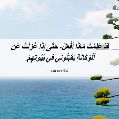 Picture 06 - لُوقا 16:4 AVD - قَدْ عَلِمْتُ مَاذَا - Bible Verse Picture